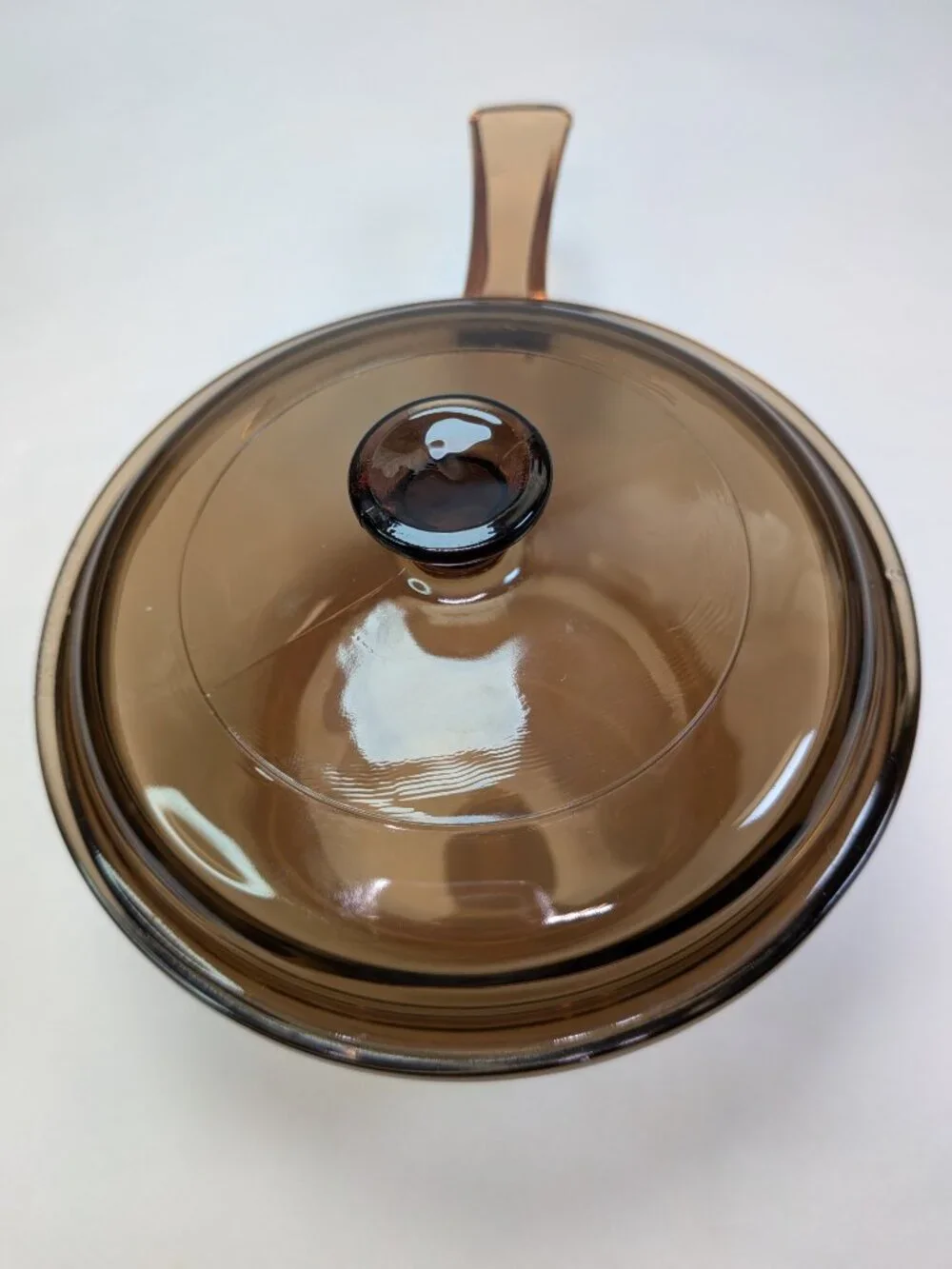 Vintage Visions Amber Glass 0.5L Saucepan & Lid Petit Pot V-0.5-B matching lid